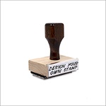 1 1/2" Height Rubber Hand Stamps
