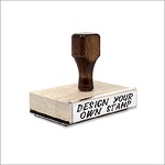 3" Height Rubber Hand Stamps