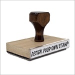 4" Height Rubber Hand Stamps
